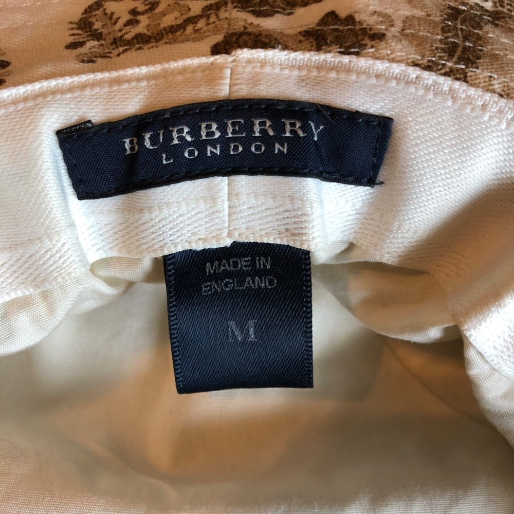 Rare+Vintage Burberry Floppy Cotton/Canvas Wide Brim Sun Hat - Picture 7 of 9